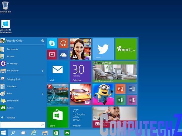 ứng dụng modern UI của Windows 8