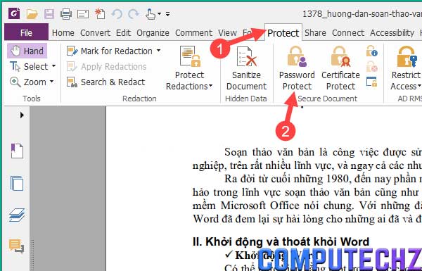 khóa file pdf không cho copy